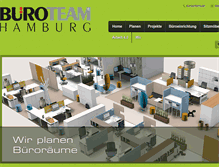 Tablet Screenshot of bueroteam-hamburg.de